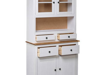 Kredens biały 93x405x180 cm lita sosna seria Panama WM-282702