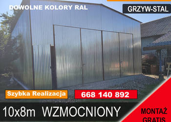 Garaż blaszany OCYNKOWANY - Magazyn Wiata - Hala Stalowa – GRZYWSTAL