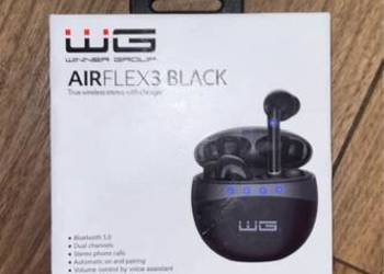 Nowe słuchawki bezprzewodowe WG AirFlex3 Black - Poznań