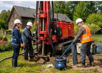 Gruntowe pompy ciepła Rogoźno odwierty, dokumentacja Nibe Thermia Stiebel