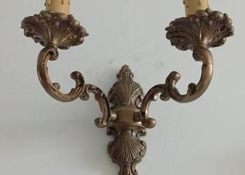 Stare mosiężne kinkiety