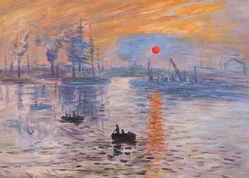 Prezent dla zięcia Obraz Wschód słońca - Claude Monet