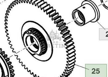 John Deere 8130 8230 8330 8430 8530 Bieg Koło Zębate Skrzyni Biegów IVT CZ…