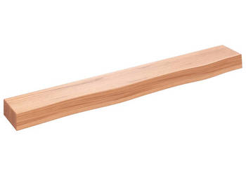 Półka jasnobrązowa 80x10x6 cm lakierowane lite drewno dębowe WM-363658