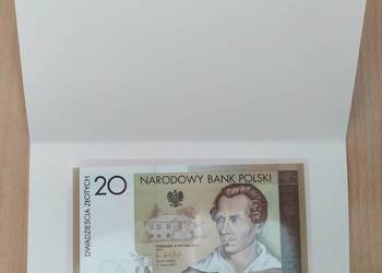 Banknot RADAR JS0035553 JULIUSZ SŁOWACKI 20 zł NBP 1050 Chrztu Długosz