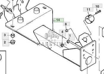 John Deere 9780CTS 9780HM 9780 CTS Zaczep Tylnego Napędu AZ71402 CZĘŚCI