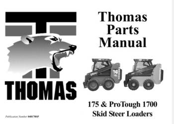 Thomas 175, 1700  katalog części PL ładowarka