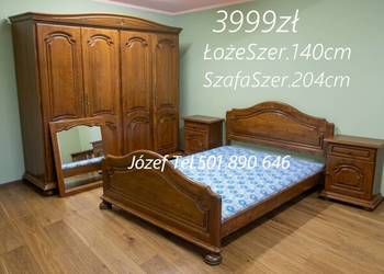 Piękna Sypialnia Dębowa - meble-do-sypialni