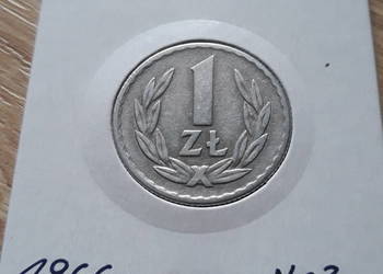 1 złoty 1966 r.-PRL-Rzadkość - nr 3-Cudeńko 1 złoty 1966 r.-PRL-Rzadkość - nr 3-Cudeńko