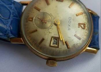 DOXA ZŁOTY ZEGAREK 38mm zabytkowy swiss made piękny unikat