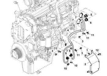 John Deere 9470RX - Wiązka WRG czujnika silnika RE577213 (Silniki pomocnic…