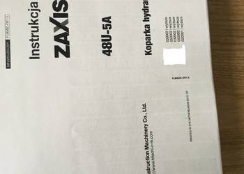 dtr instrukcja obsługi koparka hitachi zx48u-5a i inne