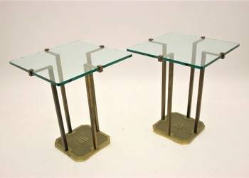 *DESIGN, 2 stoliki, projekt Petera Ghyczy, model T18, lata 70* transport