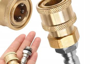 Adapter Szybkozłącze 1/4" na 1/4" – Mosiądz + Stal Nierdzewna | Do Myjek C…