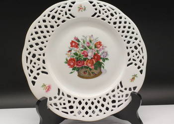 Talerz porcelanowy ażurowy