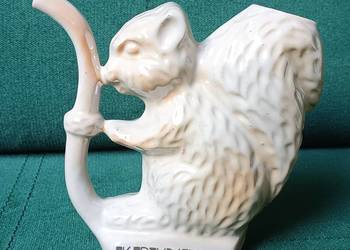 Ceramiczna pijałka uzdrowiskowa Krynica PRL wiewiórka