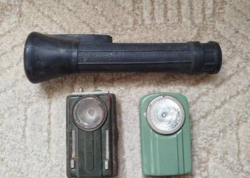 Latarki wojskowe vintage z PRL 3 sztuki