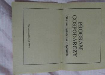 Program gospodarczy 1989 ekonomia