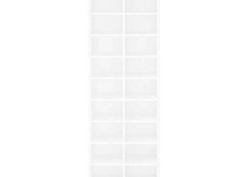 vidaXL Szafka na buty, biała, 54x34x183 cm(SKU:800369)