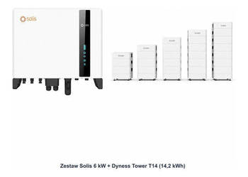Zestaw Solis 6 kW + Dyness Tower T14 14,2 kWh