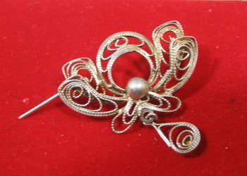 Przedwojenna Broszka Srebrna