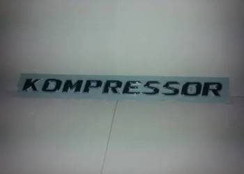 Nowy emblemat znaczek KOMPRESSOR czarny | srebrny