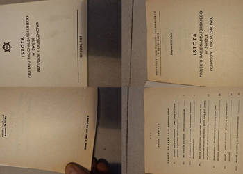 Pierwsze wydanie 1987 – Istota projektu racjonalizatorskiego Szczecin, nisk