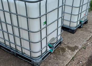 Mauzer 1000l zbiornik pojemnik na wode paliwo deszczówke ibc rsm skrzynia