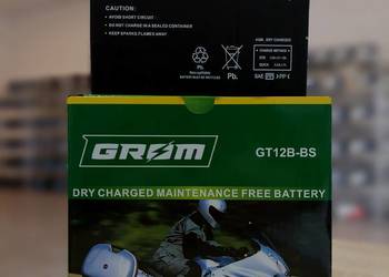 Akumulator motocyklowy GROM Y/GT12B-BS 12V 10Ah 180A L+