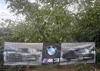 Baner BMW M3 o wymiarach 180x45 cm