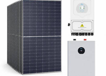 Zestaw fotowoltaiczny hybrydowy 7 kWp - falownik DEYE SG05LP1 6