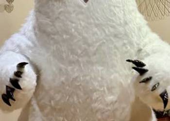 biały miś nadmuchiwany 180 cm