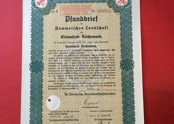 ( 26 ) Papiery wartościowe 1000 reichsmark