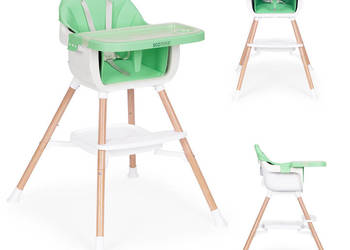 Fotelik krzesełko do karmienia dzieci 2w1 zielony ECOTOYS