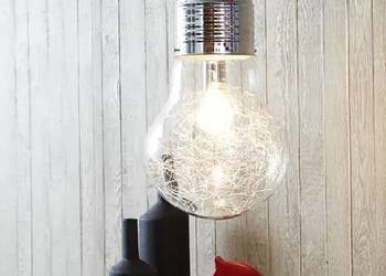 Lampy x2 wiszące Bombilla srebrne