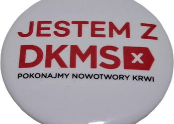 Jestem z DKMS, pokonajmy nowotwory krwi, 3,2cm (Przypinka)