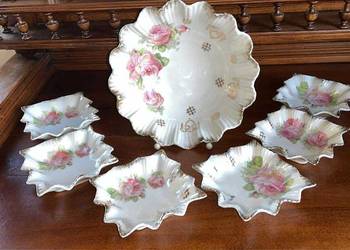 Patera- misa. I 6 sztuk konfiturówek. Silesia Germany. Syg. K.St.T. Silesi Patera- misa. I 6 sztuk konfiturówek. Silesia Germany. Syg. K.St.T. Silesi