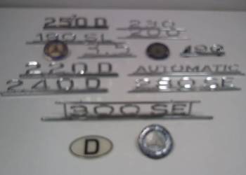 Mercedes-Benz  220D,240D W 115,W 123 znaczek na klapę tylną