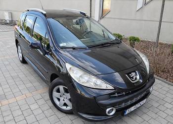 PEUGEOT 207SW 1.4 95KM 2008r, Dach Panoramiczny, Klima, Alufelgi, Isofix