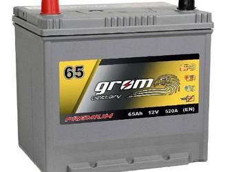 Akumulator GROM Premium 65Ah 520A EN Japan LEWY PLUS DTR