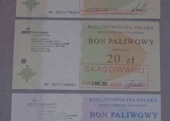 Zestaw bonów paliwowych