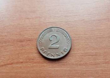 Moneta 2 pfennig "F"