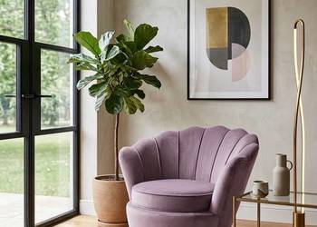 Fotel Muszelka Wrzosowy, Różne Kolory, Dostawa 0zł!