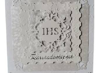 ZAWIADOMIENIA KOMUNIA UNIWERSALNE Z HOSTIĄ  - K4 – SREBRO – BIEL