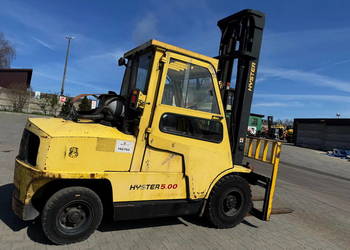 wózek widłowy HYSTER H5.00XM 5000kg przesuw kabina 2001r GM 4.3l Vortec LPG