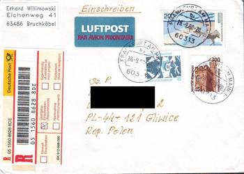 Kop. z koresp. Filat. RFN - Polska   1996