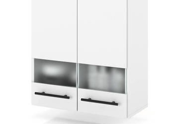 szafka kuchenna wisząca witryna szklana modułowa 60cm spremium biały mat