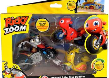 Figurki Zestaw Motor Motocykl Ricky Zoom Maxwell Scootio