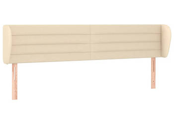 Zagłówek uszak kremowy 183x23x78/88 cm tkanina WM-3117303