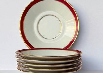 Zestaw 6 porcelanowych takerzyków Limoges Francja lata 50